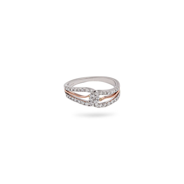 Romance in White Gold Diamond Ring,,hi-res 