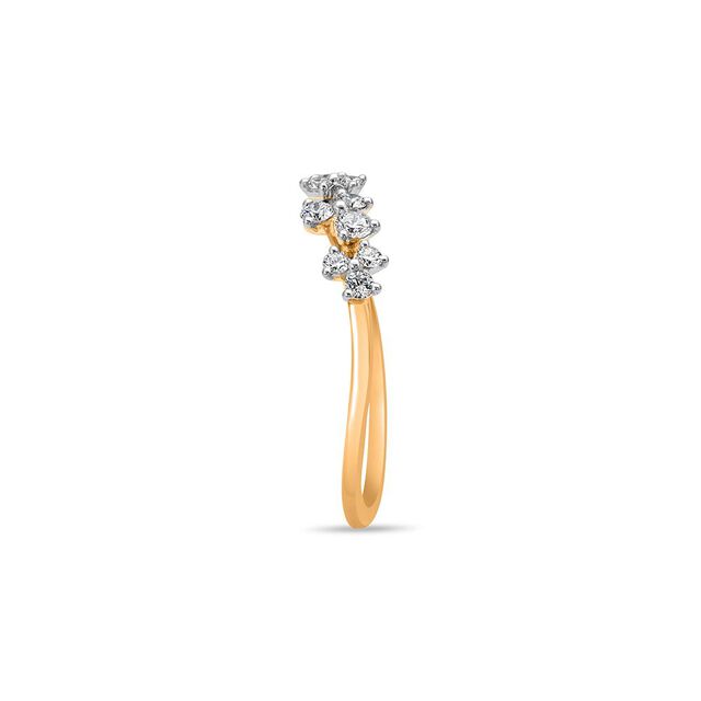 Petals of Elegance Gold Ring 