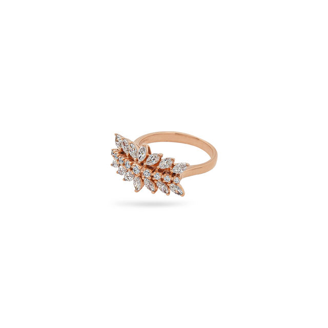 Diamond Cluster Fern Statement Ring,,hi-res 2