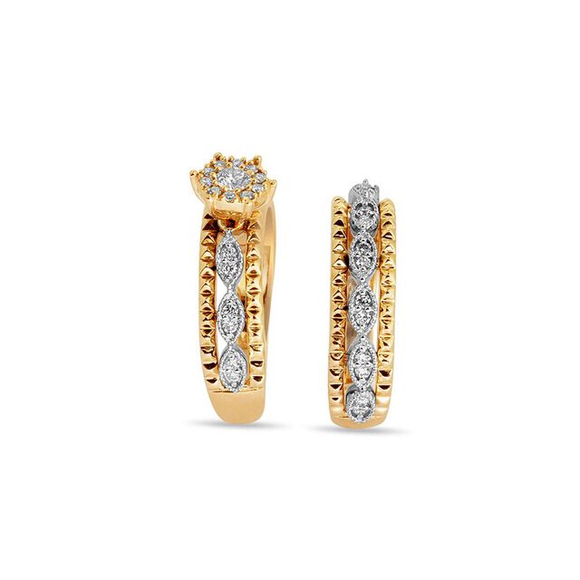 Marquise Harmony: His & Hers Rings 