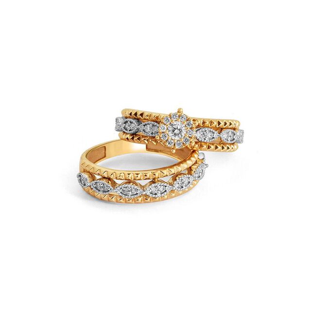 Marquise Harmony: His & Hers Rings 2