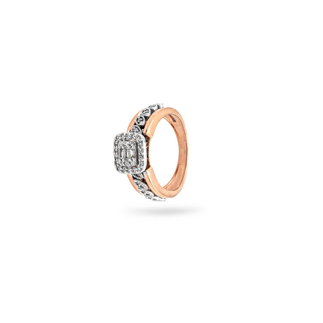 Stunning Rose Diamond and Gold Ring,,hi-res 3