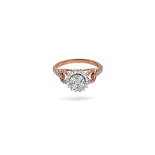 Radiant Sunflower Diamond Ring,,hi-res 