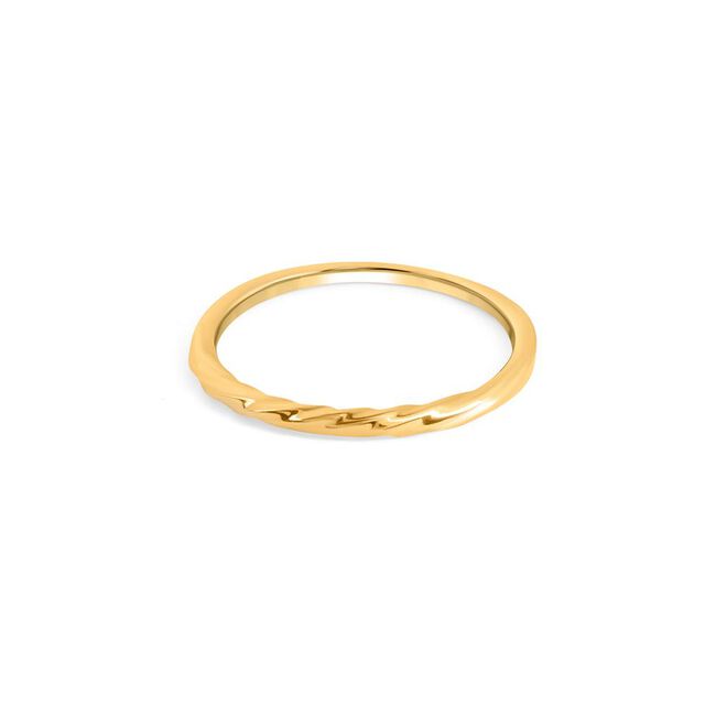 Spiral Simplicity Gold Ring 2
