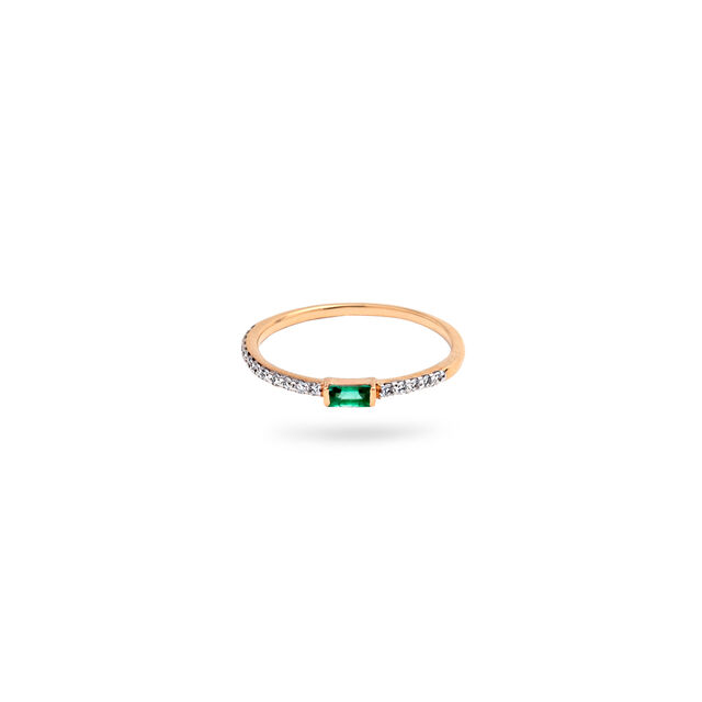 Gemstones and Diamonds Embellishment Ring 