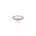 Luxurious White and Rose Gold Finger Ring,,hi-res 