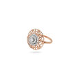 Statement Floral Gold and Diamond Ring,,hi-res 2
