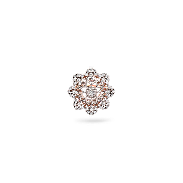Elegant Floral Mirage Statement Ring,,hi-res