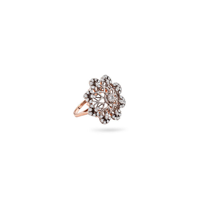 Elegant Floral Mirage Statement Ring,,hi-res