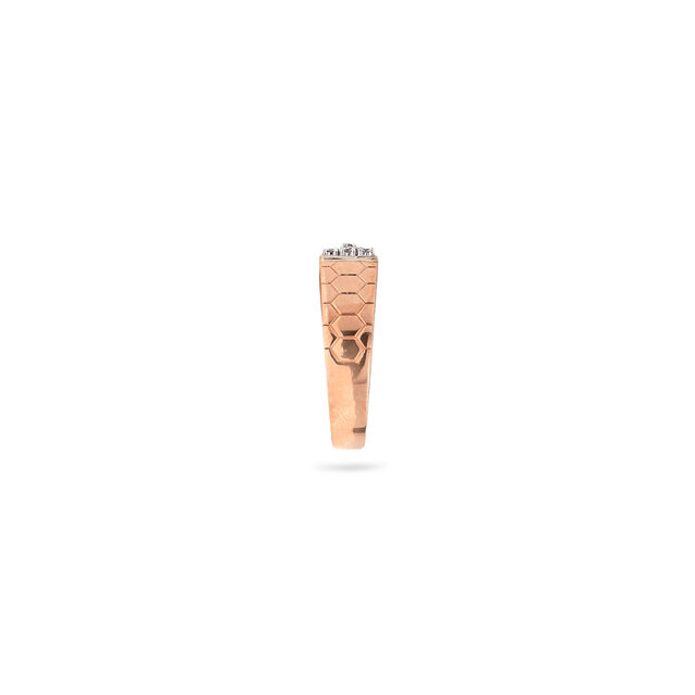Hexagonal Enigma Gold and Diamond Ring,,hi-res 2