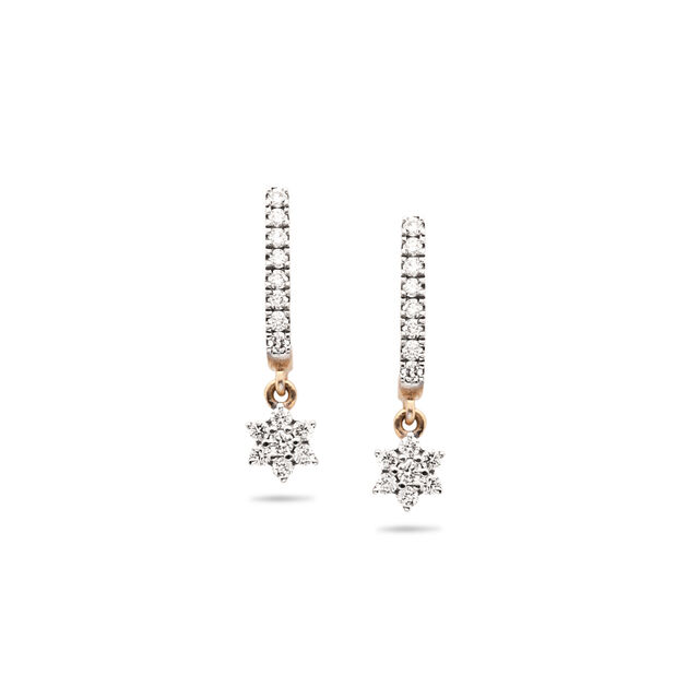 Geometric Sparkle Diamond Earrings,,hi-res 