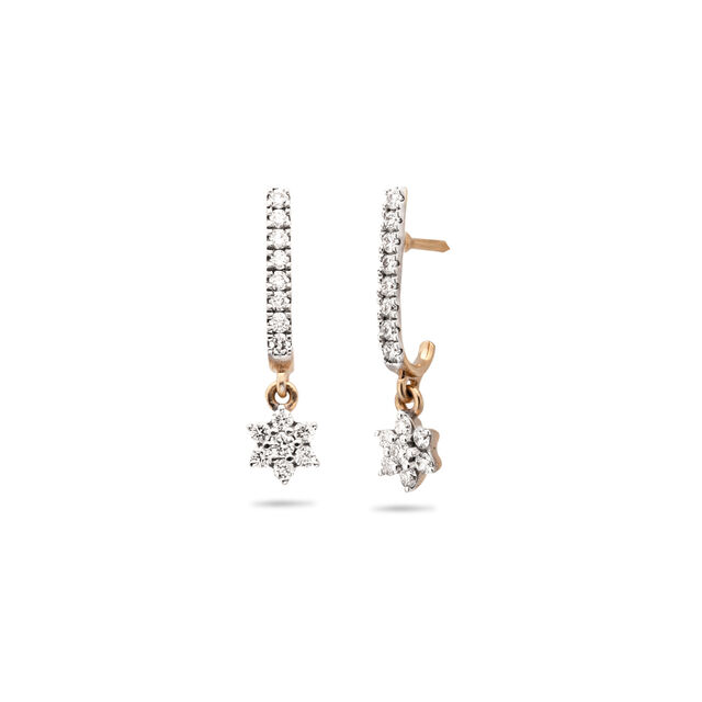 Geometric Sparkle Diamond Earrings,,hi-res 2