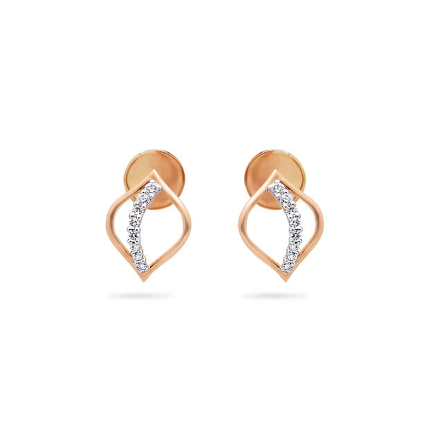 Gilded Leaf Hoops 