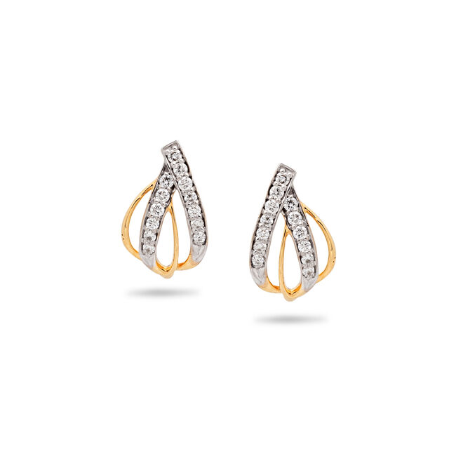 Sophisticated Leafy Hoop Earrings,,hi-res 