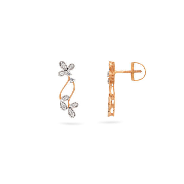 Geometric Diamond Stud Earrings 2
