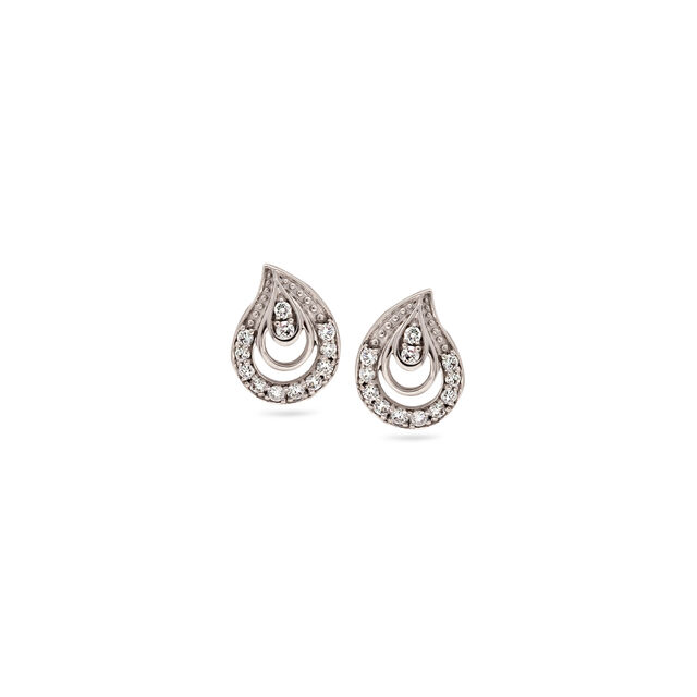 Chic Paisley Stud Earrings,,hi-res 
