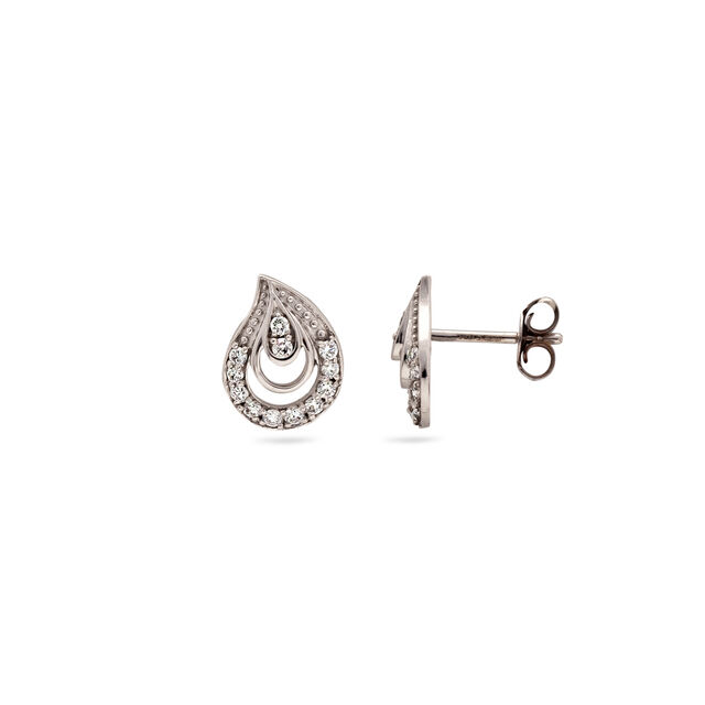 Chic Paisley Stud Earrings,,hi-res 2