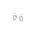 Radiant White Gold Diamond Oval Earrings,,hi-res 