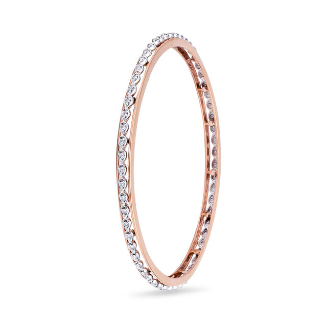 Radiant Echoes Diamond & Gold Bangle,,hi-res 2