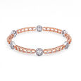 Modern Fusion Diamond & Gold Bangle,,hi-res 