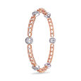 Modern Fusion Diamond & Gold Bangle,,hi-res 2