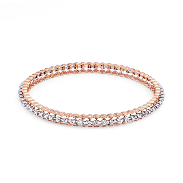 Diamond Symphony Gold Bangle,,hi-res 