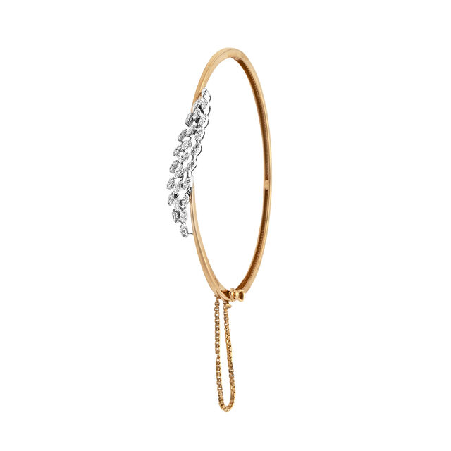 Majestic Leaf Cluster Diamond Bangle,,hi-res 2