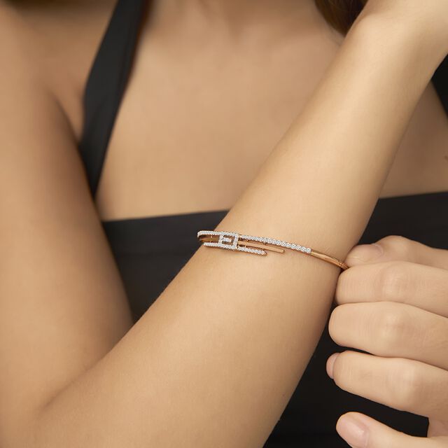Tanishq 18KT Diamond Bangle for Women 2