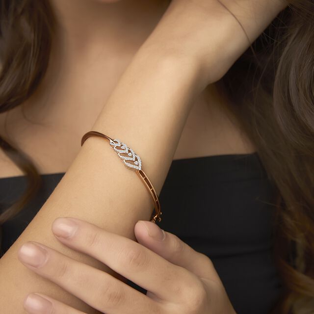 Tanishq 18KT Diamond Bangle for Women 2