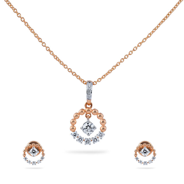 Rose Gold Circlet Glam Set 