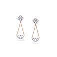 Layered Diamond Cascade Earrings 