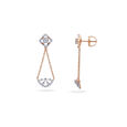 Layered Diamond Cascade Earrings 2