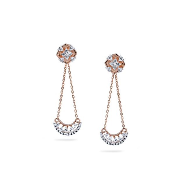 Glam Gold Art Deco Danglers 