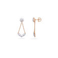 Diamond Geometric Tiered Earrings 2