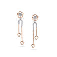 Diamond Embellished Cascade Earrings 