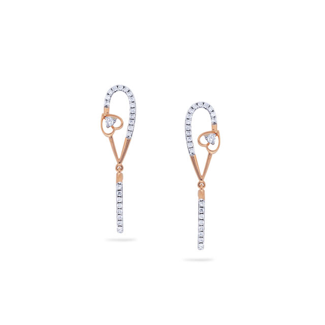Diamond Teardrop Elegance Earrings 