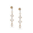 Cross Diamond Motif Luxury Earrings,,hi-res 