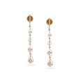 Teardrop Diamond Cascade Earrings,,hi-res 