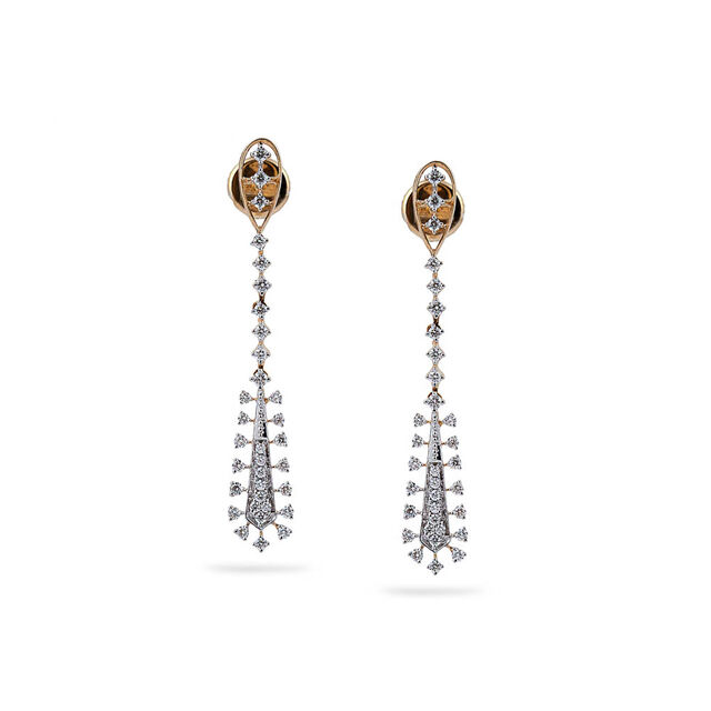 Modern Diamond Elegance Earrings 
