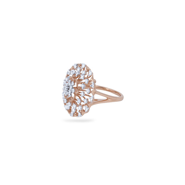 Diamond Floral Motif Ring 2