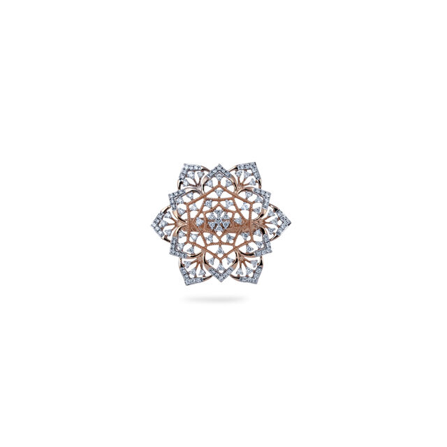 Diamond Petal Motif Ring 