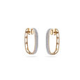 Diamond Double Hoop Earrings 