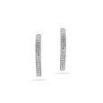 Diamond Double Hoop Earrings 2