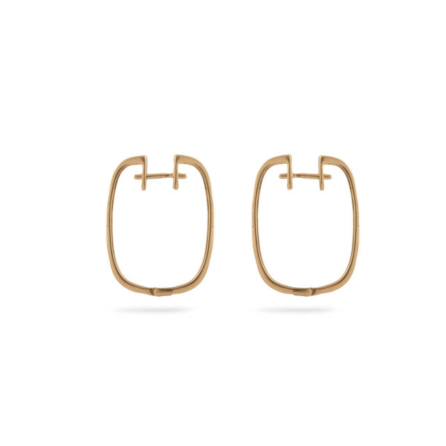 Diamond Double Hoop Earrings 3