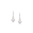 Radiant Diamond Heart Earrings 