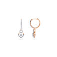 Radiant Diamond Heart Earrings 2