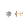Diamond Snowflake Stud Earrings 2