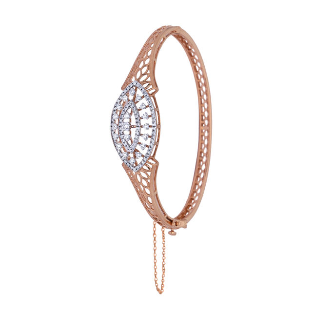 Diamond Vintage Charm Rose Bangle