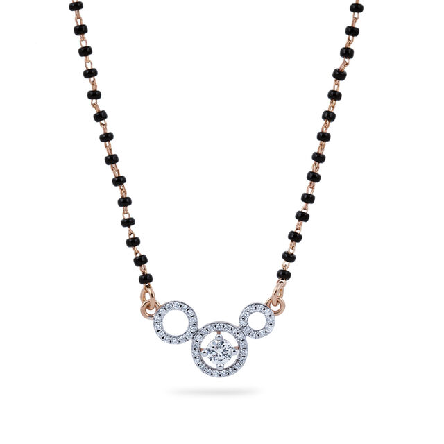 Diamond Circular Motif Mangalsutra 