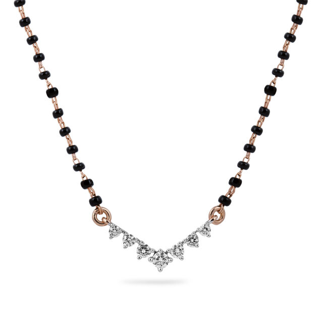 Diamond V Shape Elegance Mangalsutra 